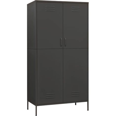 Maison Exclusive - Armadio Antracite 90x50x180 cm in Acciaio (1/5)