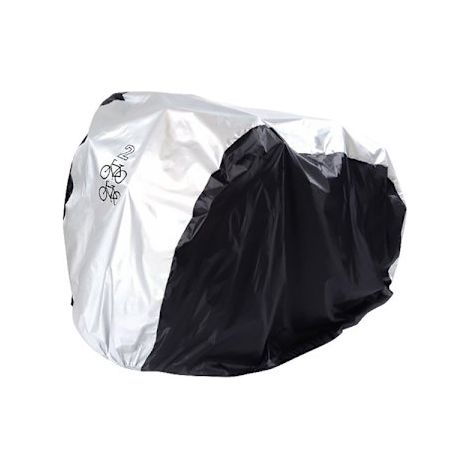 Housse imperméable pour vélos (1/2 vélos) - Protection extérieure contre le froid, la pluie, la neige et le vent - Bâche - Abri anti-poussière et anti-salissures - Résistante aux UV - Taille M-AquaFor (1/5)