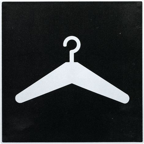 Plaque de porte Vestiaires - Europe design 200x200mm - 4280141 (1/2)