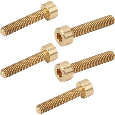50 pièces Boulons à tête hexagonale creuse M4 x 20mm en cuivre, visserie et quincaillerie industrielle