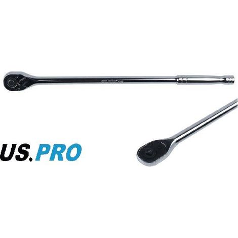 US PRO 1/2"" Ratchet Wrench Quick Release Straight Long Ratchet 600MM 72T 4247