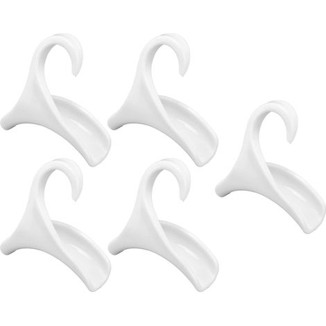Handbag hook, elegant smooth handbag hanger, stylish bow design for storing handbags (white) (1/5)