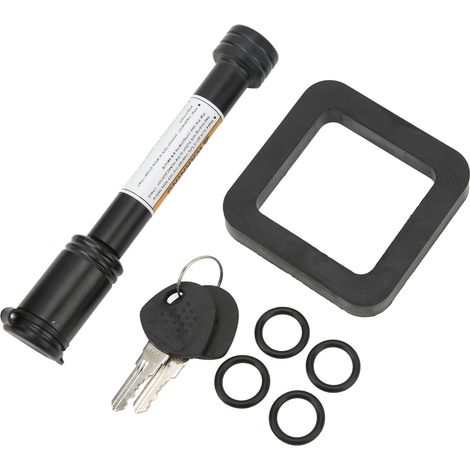 Verrou de goupille attelage remorque 5/8 pouce avec cale anti-bruit 2 pouces clés tubulaires joints toriques pour voiture camion porte-boule (1/5)