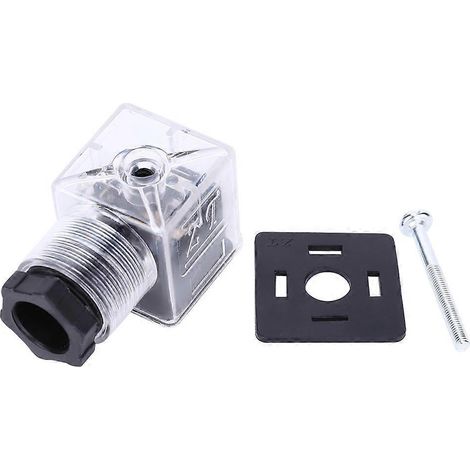 Lot de 5 connecteurs pour électrovanne hydraulique avec voyant, transparents, universels, 220 V CA