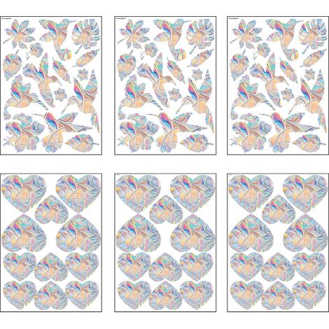 Autocollants statiques anti-collision pour vitres, protègent contre les collisions d'oiseaux et empêchent les oiseaux de percuter les fenêtres. (1/5)