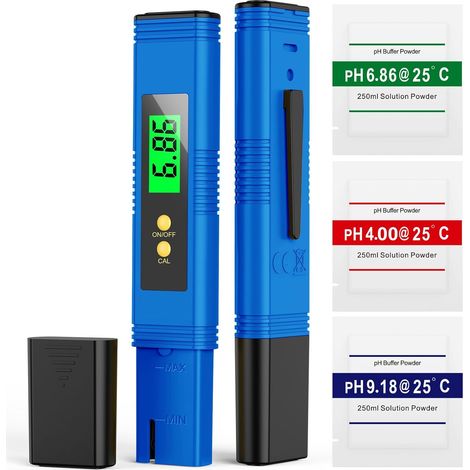Testeur de pH numérique, pH-mètre avec écran LCD, testeur de qualité de l'eau pour spa et aquarium (1/5)