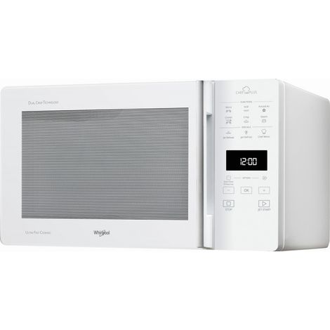 Whirlpool – Micro-ondes combiné 25L 800W – Grill quartz 900W – Commande tactile – Ouverture latérale – Technologie multi-ondes