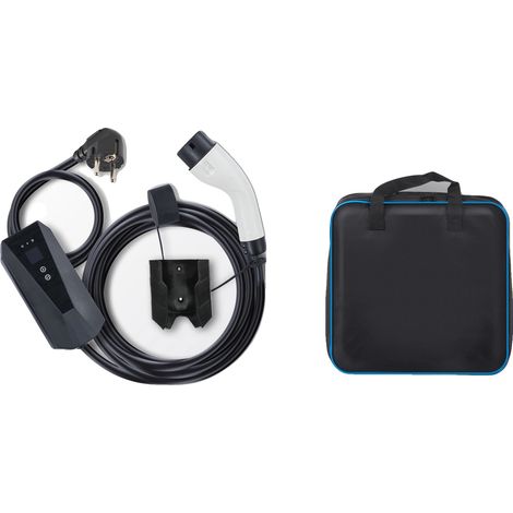 Chargeur EV Portable, Câble de 25 pieds, Contrôle Intelligent, Écran LCD 3.68kW (1/2)
