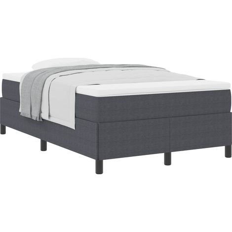 Maison Exclusive - Boxspringbett Dunkelgrau 120 x 190 cm Cordstof