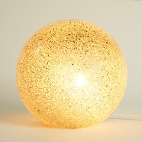 Lampe boule Galaxie orange 24x24x23cm