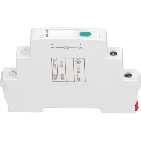 Voyant lumineux LED sur rail DIN 230 V CA/CC, montage modulaire JD9-H1D pour lignes électriques de télécommunications (1/5)
