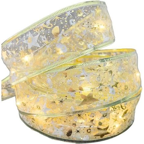 Guirlande lumineuse - - 5m - LED intégrée - Décoration extérieure - Couleur or (1/4)