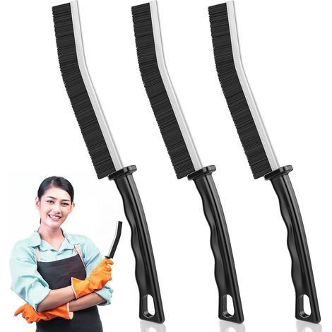 3pcs Gap Cleaning Brush Bathroom Cleaning Brush Tile Grout Brush, Hard Bristle Cleaning Brush for Window Groove, Bathroom, Toilet, Kitchen