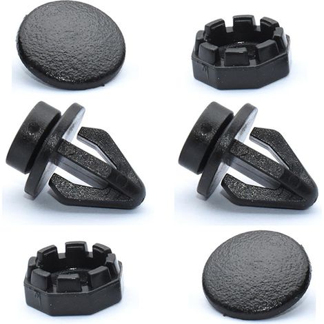Lot de 2 Clip Fixation Plage Arriere, Clips de Tablette de Rechange 799161KA2A, Supports de Fixation de Bagages Arrière Compatible avec Nissan juke 2010-2014 (Noir) (1/5)