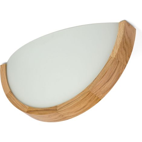 Lámpara de pared de madera Orion 375, lámpara de techo semielegante ROBLE