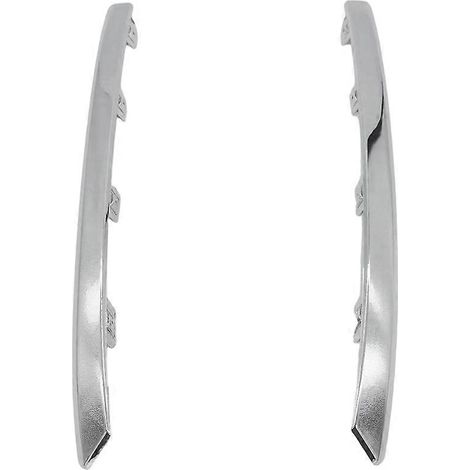 1 paire de baguettes de finition chromées pour feux antibrouillard avant de pare-chocs Volvo S90 V90 2021-2023 (références 32227399 et 32227400). (1/5)