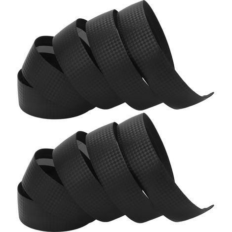 Ruban de guidon vélo en simili cuir PU, antidérapant et absorbant les chocs pour vélo de route - Noir (1/5)
