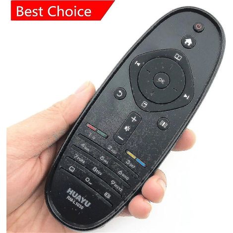 Télécommande universelle RM-L1030 pour TV Philips LCD Smart HD 3D, compatible avec écran plat, télécommande de remplacement, contrôle à distance infrarouge, modèle officiel, accessoire TV haute qualit (1/5)