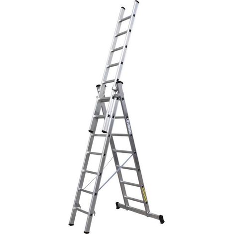 Escaleras de Aluminio 3 tramos EN 131 COFAN     2.50 + 2.50 + 2.50 m (1/3)
