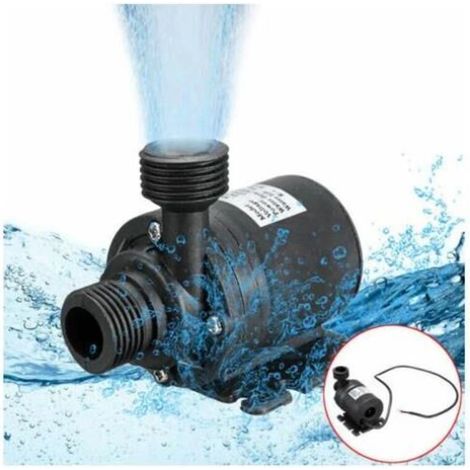 DC12V 5M 800L/H Hochleistungs-Tauchpumpe mit geringem Geräuschpegel, bürstenlose Gleichstrompumpe mit 4-Punkt-Düse, 50 cm Kabel