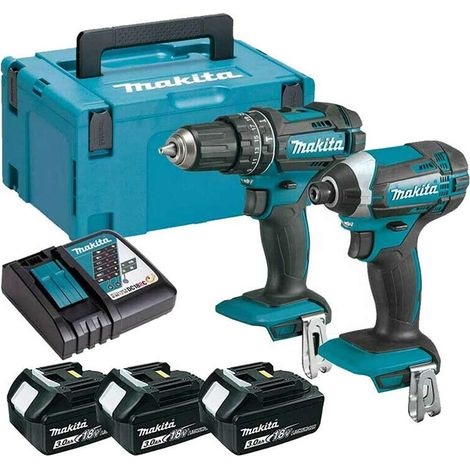 Makita DLX2131JX1 18V LXT 2 Piece Combo Kit 3x3.0Ah Batteries (1/3)