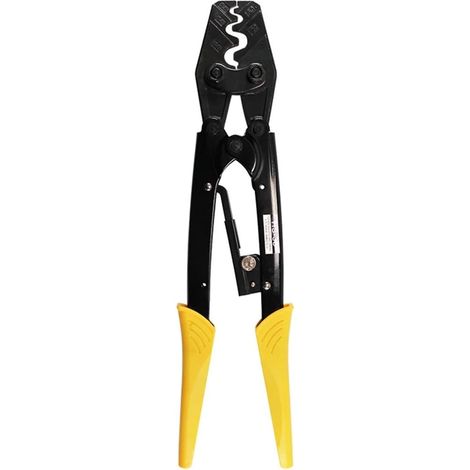 HS-38 Ratschen-Crimpzange für 5,5-38 mm²-Anschlüsse, Mini-Crimpzange, Crimpzange für unisolierte Drähte (1/4)
