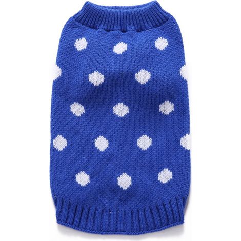 Pull Pour Chien Motif Renne De Noël - Tricot Doux Lavable En Machine - Pour Chien 3-4 Kg Bleu (1/5)