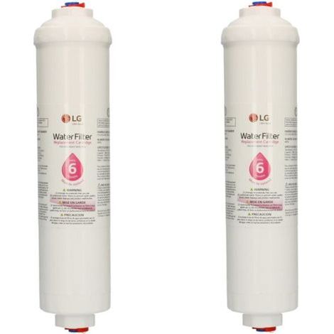 2er-Pack BL9808 Wasserfilter für LG-Kühlschränke – Fassungsvermögen 1892 Liter – Durchflussrate 1,9 l/min – Abmessungen 235 x 50 mm