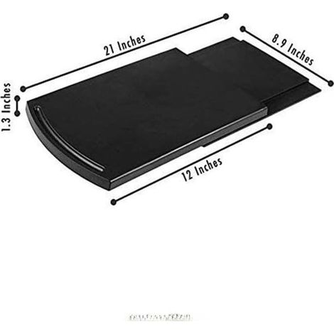 Base mobile coulissante de 30,5 cm pour machine à expresso, mixeur, robot culinaire, étagère roulante antidérapante, protection de plan de travail, design peu encombrant (1/5)