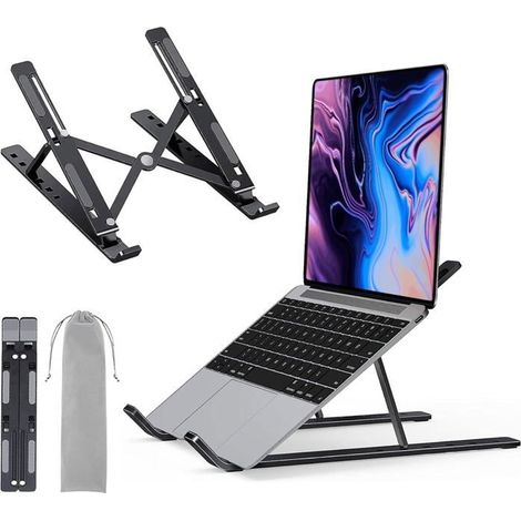 Laptopständer aus Aluminium für den Schreibtisch – 7-fach verstellbarer Laptopständer, kompatibel mit Laptops und Tablets von 10 bis 15,6 Zoll (1/5)