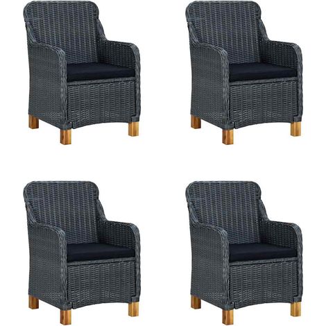 Maison Exclusive - Set Mobili da Pranzo per Giardino 5 pz Grigio Scuro (1/5)