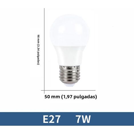 (Ampoule à vis E27 7W à gradation tricolore) 6 ampoules LED, très efficaces et économes en énergie, avec une durée de vie allant jusqu'à 50 000 heures. (1/5)