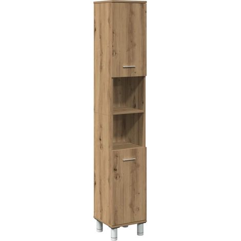 Maison Exclusive - Badschrank Artisan-Eiche 30x30x179 cm Holzwerk