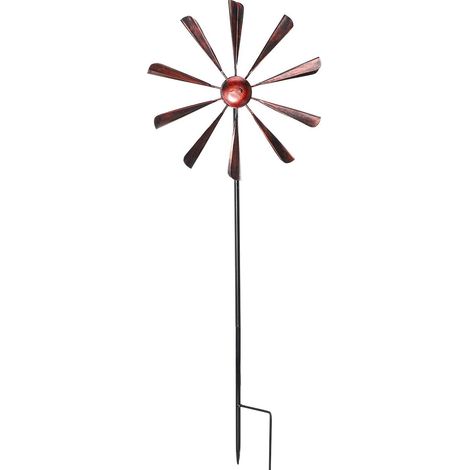 Ornement de Moulin à Vent en Fer pour Jardin et Patio Décoration Extérieure Solide Style Européen Design Délicat Qui Tourne Vent (1/5)