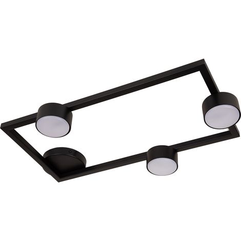 Plafonnier moderne noir rectangulaire 3xGX53 Frame (1/3)