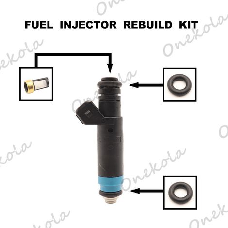 Replacement parts for Ford Holden automotive fuel injector rubber O-ring filter FI114992 110324. (1/2)