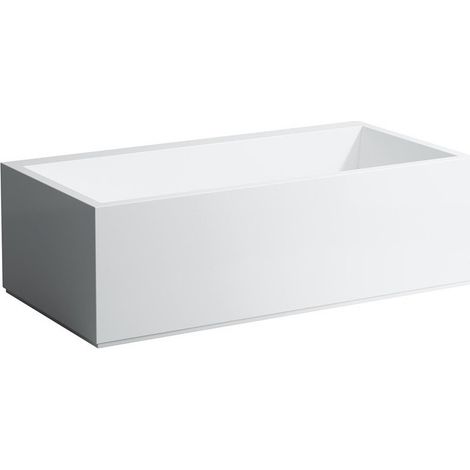 Baignoire KARTELL 1700 x 860 mm avec éclairage LED dans le trop-plein blanc LAUFEN