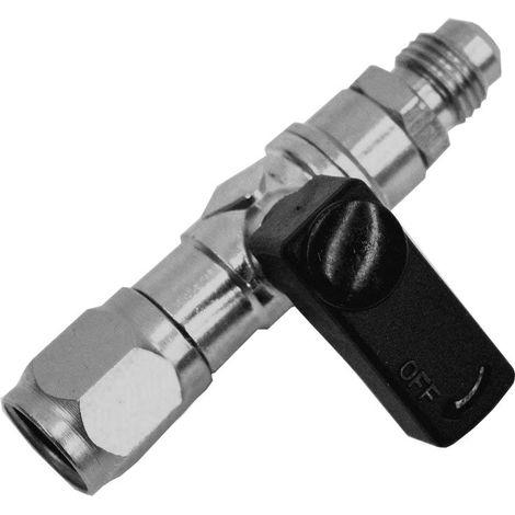 Robinet gaz 1/2" ACME-gauche F x 1/4" SAE M – Pour bouteille de gaz R32 1-2 Kg – Filetage antioraire – Usage professionnel – Tecnogas