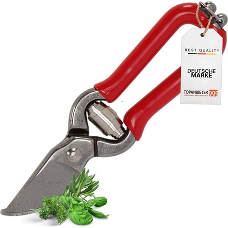 Garden Pruning Shears S 14 cm Red Fruit and Flower Pruner, Ideal for Small Hands, Versatile in the Garden as Shrub Pruners and Rose Pruners, Hand Pruning Shears (1/5)