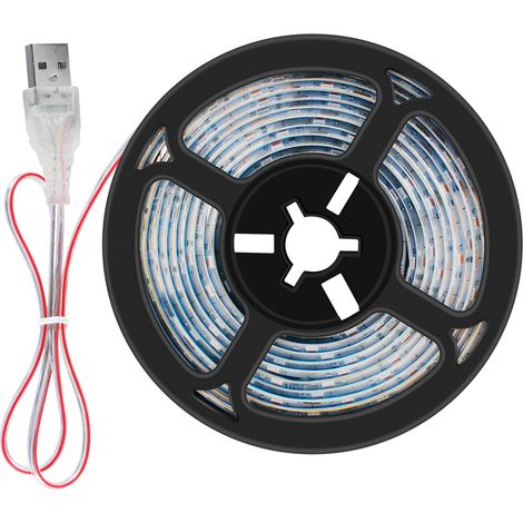 Lampe de croissance LED USB pour plantes, matériel ABS noir, dimensions 0.5m/1m/2m/3m, 1 unité incluse (1/5)