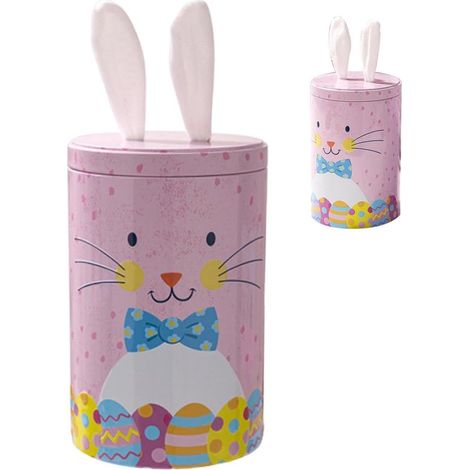 Oster-Süßigkeitenbox kleine Lebensmittelbehälter 16 cm Snackbox dekorative Metalldosen mit Deckel 10 5 x 10 5 x 16 cm Partyzubehör festliche 10,5 (1/5)
