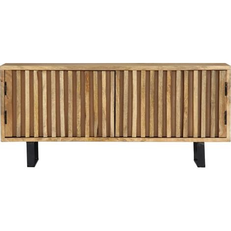 Meuble TV Banc TV Armoire TV 90x30x40 cm Bois de manguier massif (1/5)