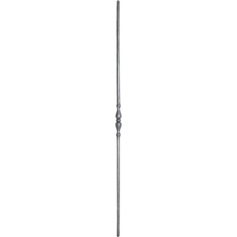 Deco Fer Forge – Barreau décoratif en fer forgé à souder – Hauteur 1000mm – Diamètre 12mm – Finition brute à peindre ou vernir