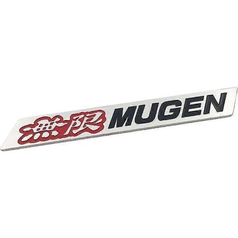 Mugen Letters Autoaufkleber. 3D-Metallplakette. Mengxi-Emblem.