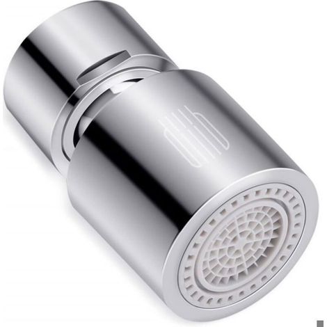Aérateur De Robinet - 360 Degrés Pivotant - 2 Modes Jet Doux Et Puissant - Filtre Économiseur D'eau - Pour Cuisine Et Salle De Bain - 1 Pièce (1/4)
