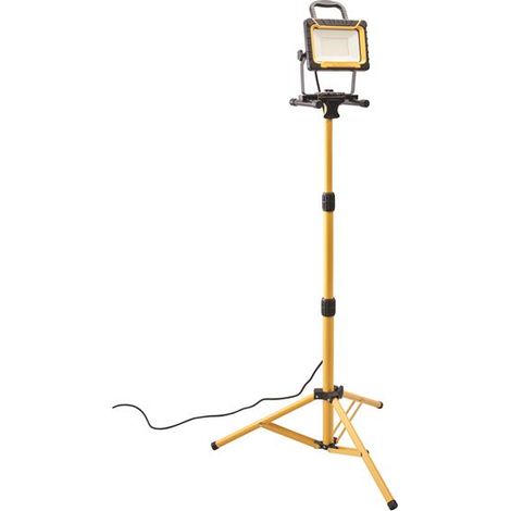 Faithfull 45W LED Dual Power Tripod Work Site Light with Safety Features, 240V, 900 Lumens