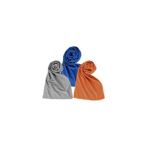 Kühlende Handtücher, ideal für Sport, Fitness, Yoga, Golf, Pilates, Reisen, Camping und andere Anlässe – Dunkelblau + Grau + Orange (1/5)