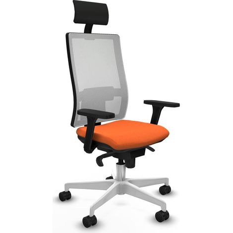 Piqueras et Crespo 3D026N1 Chaise de bureau orange ergonomique