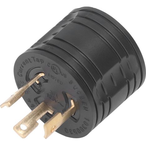 Wohnmobilstecker auf TT-30P Industriestecker-Konverteradapter, Messingkontakte, US-Standard, 125 V 30 A, für Generatoren (1/5)
