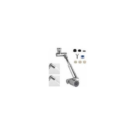 Universelle 1440° Prolongateur de Robinet, 2 Modes de Sortie d'Eau Robinet de Cuisine Multifonction Filtre Anti-Projections Rallonge de Robinet Pivotant pour Lavabo de Salle de Bains (1/5)